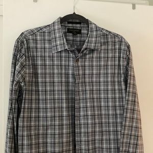 Mens shirt barely worn grey tones